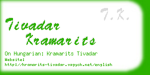 tivadar kramarits business card